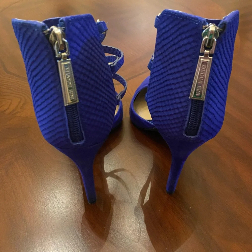 Gianni Bini Royal Blue Strappy Heels - Picture 7 of 10